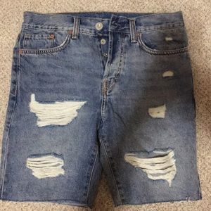 Denim shorts